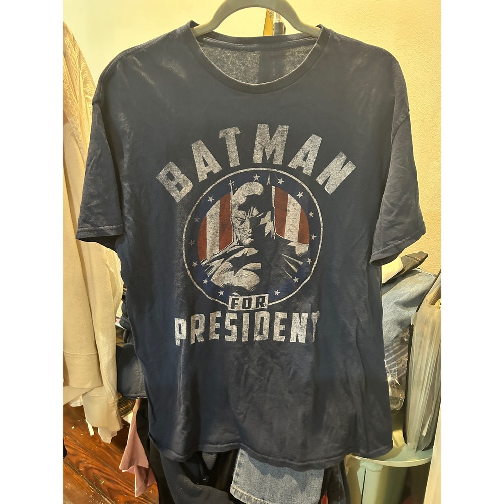 Batman For President Graphic T Shirt Novelty Political‎ Tee